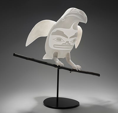 White Raven  2025 Preston Singletary (b. 1963)